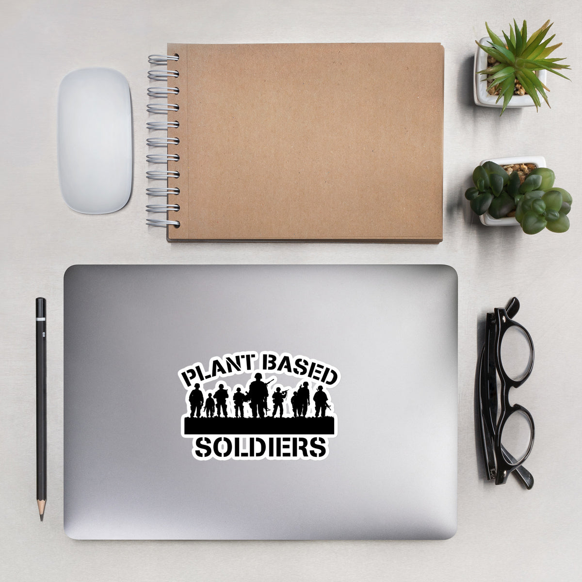 PLANT BASED SOLDIERS stickers