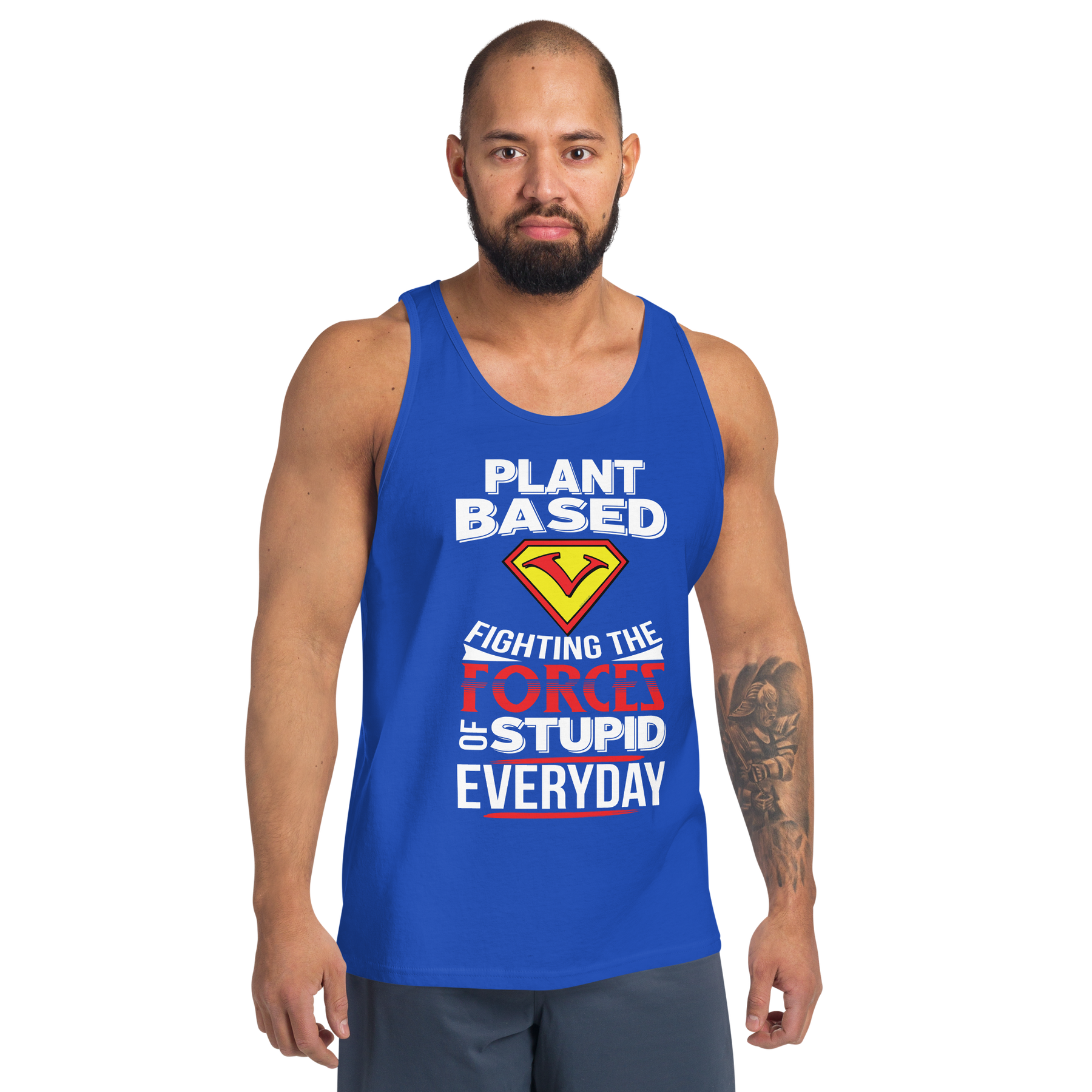 PLANT BASED: FIGHTING FORCES OF STUPID Tank Top