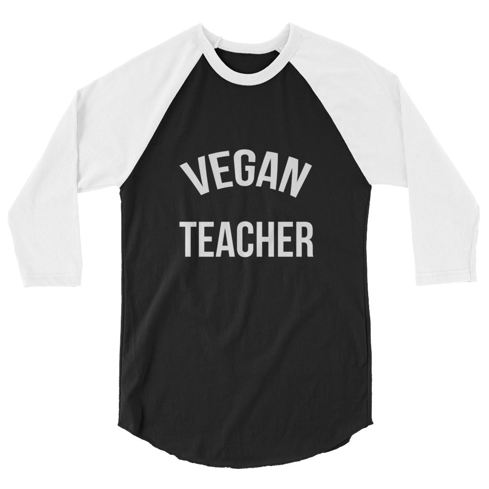 VEGAN TEACHER raglan shirt