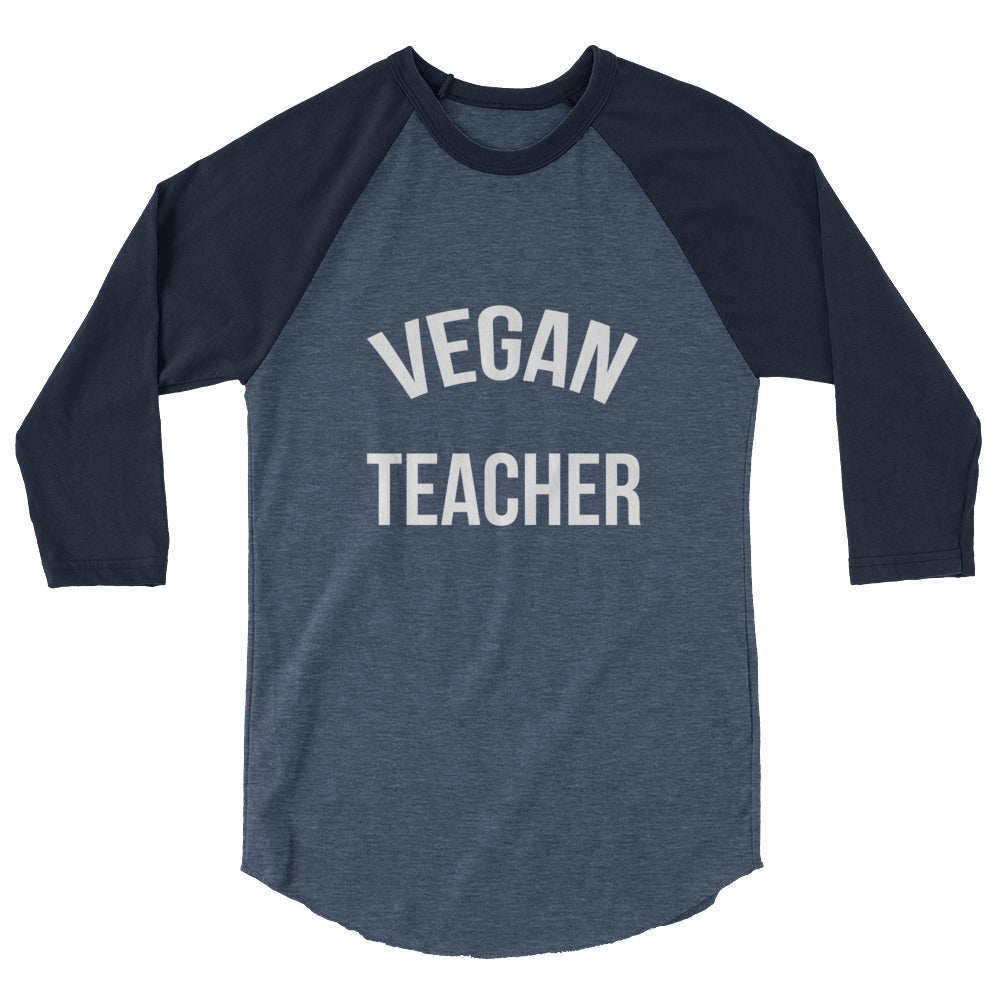 VEGAN TEACHER raglan shirt
