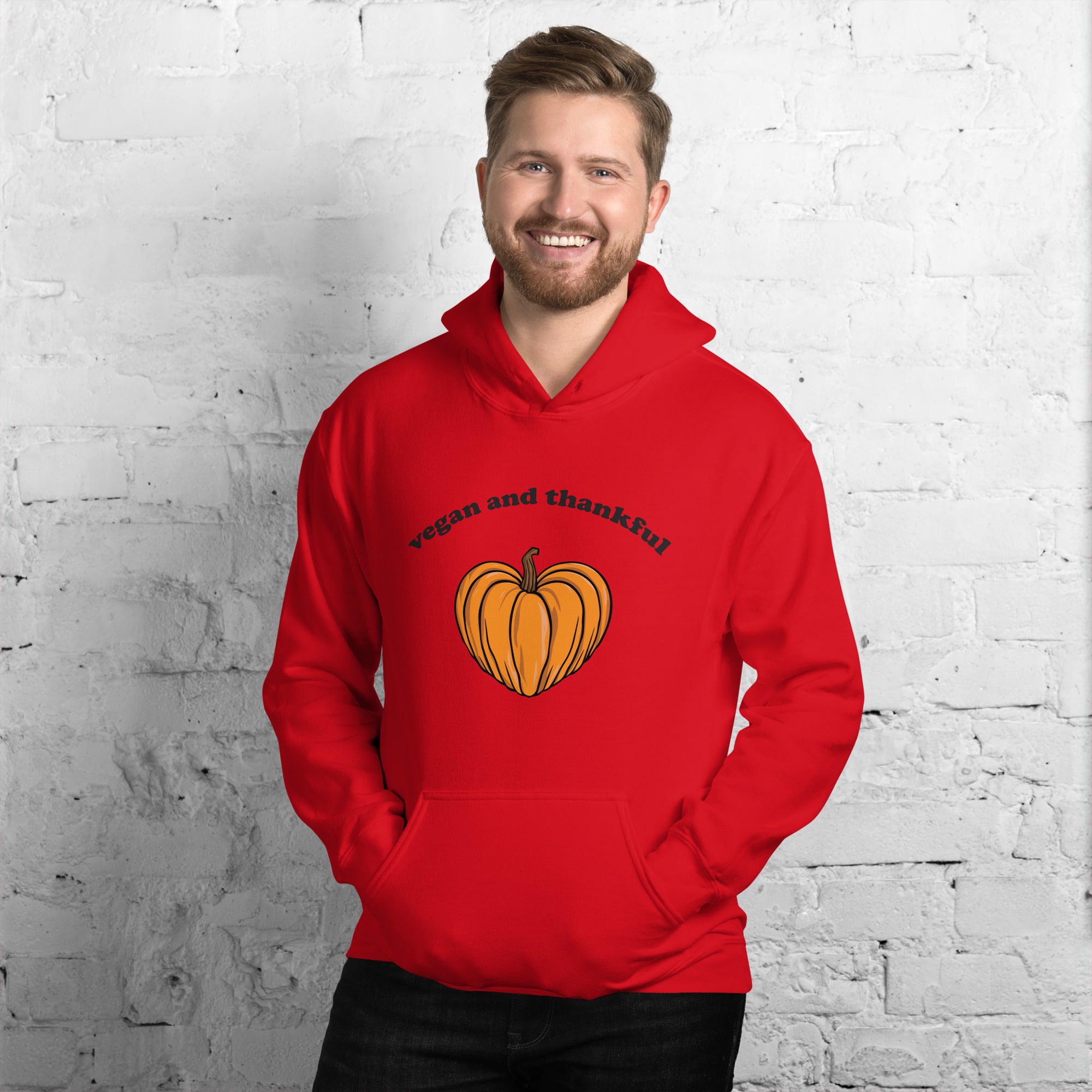 VEGAN AND THANKFUL Unisex Hoodie