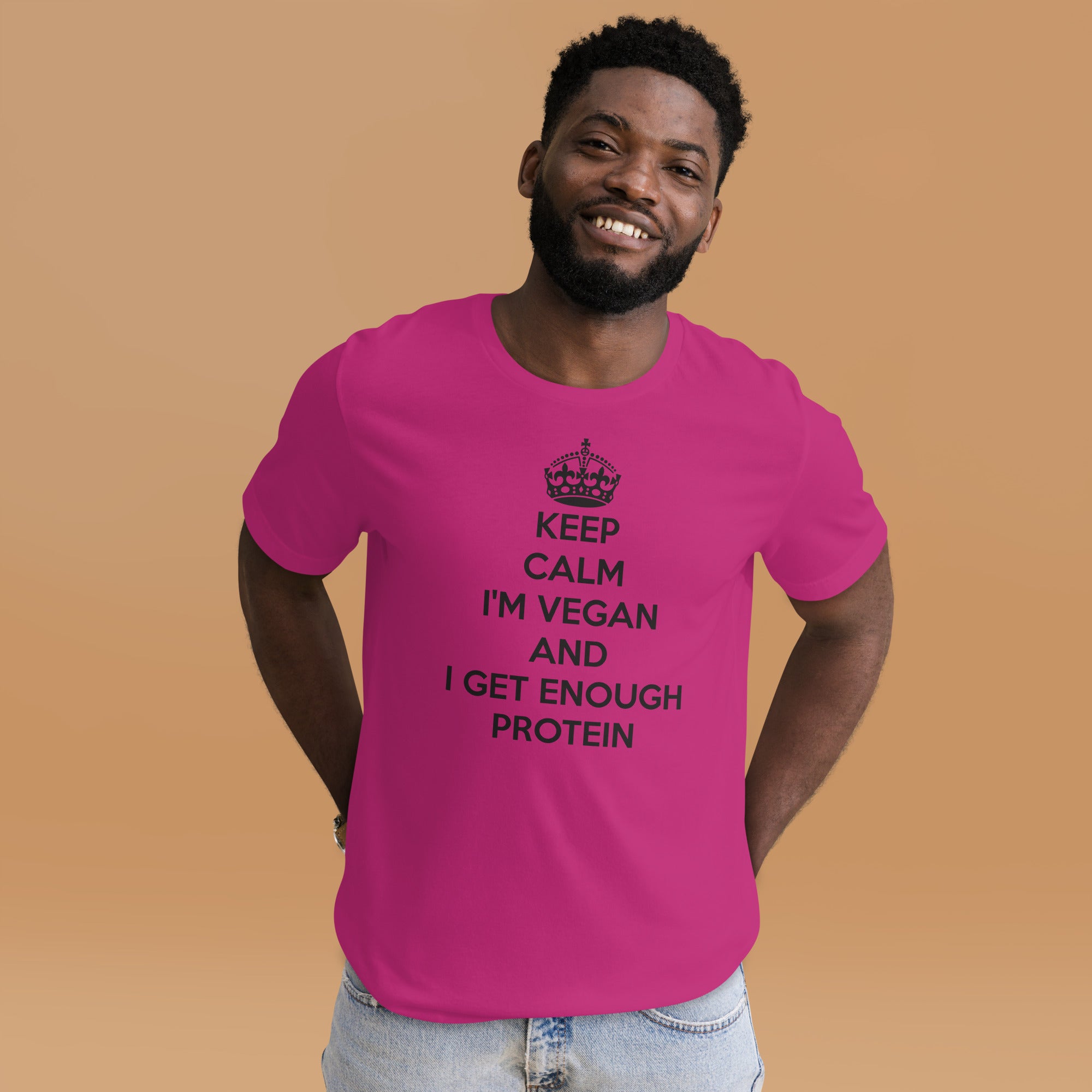 KEEP CALM I GET ENOUGH PROTEIN Unisex t-shirt