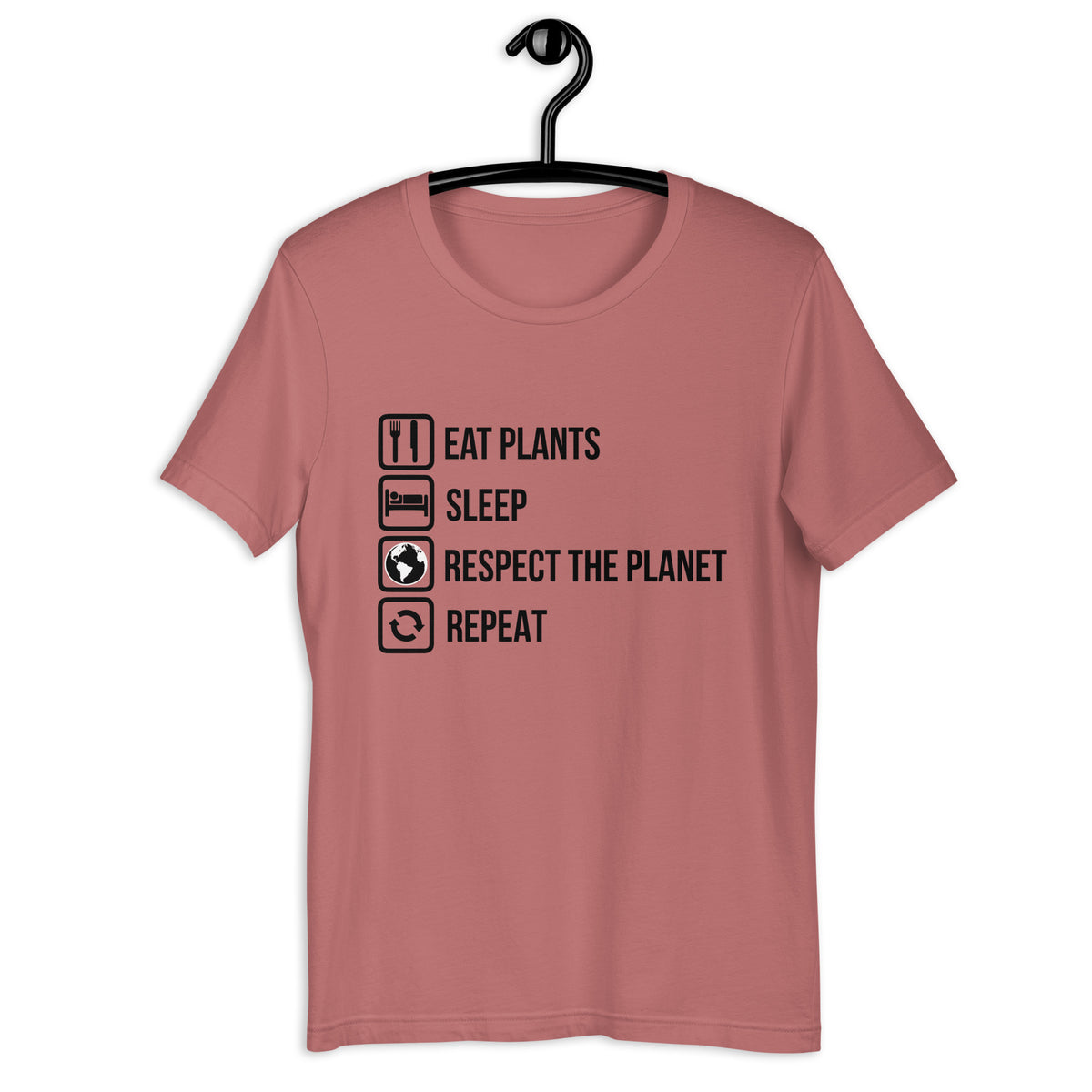 EAT PLANTS RESPECT PLANET Colored
