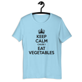 KEEP CALM I EAT VEGETABLES Colored t-shirt