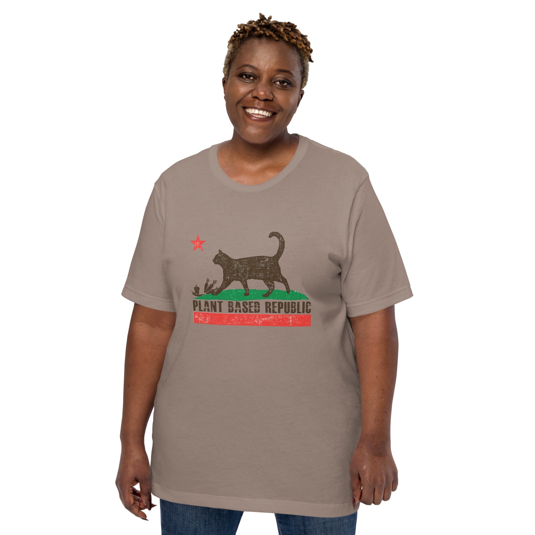 PLANT BASED REPUBLIC Colored t-shirt