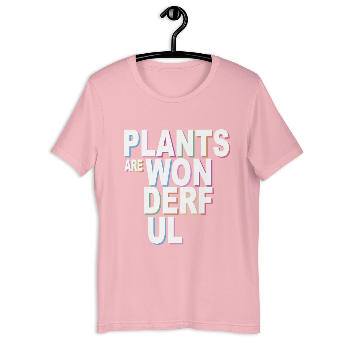 PLANTS ARE WONDERFUL Colored t-shirt