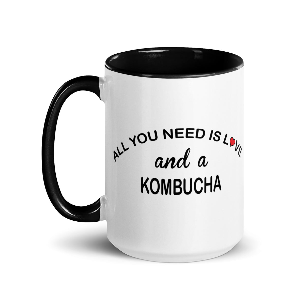 ALL YOU NEED IS LOVE KOMBUCHA Mug with Color Inside