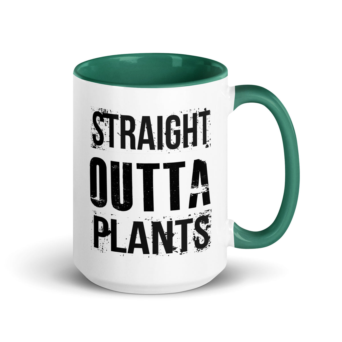 STRAIGHT OUTTA PLANTS Mug with Color Inside