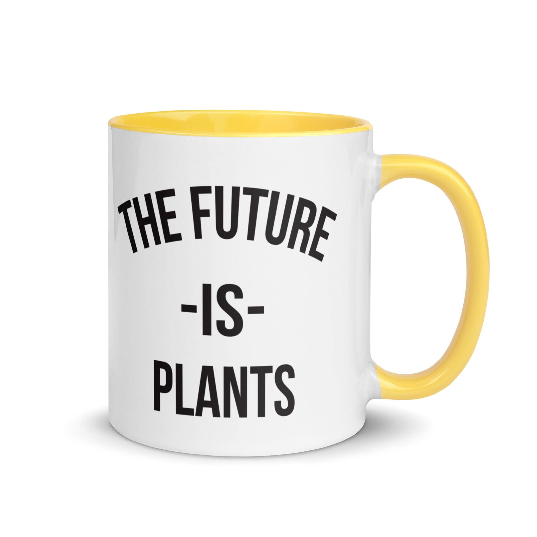 FUTURE IS PLANTS Mug with Color Inside