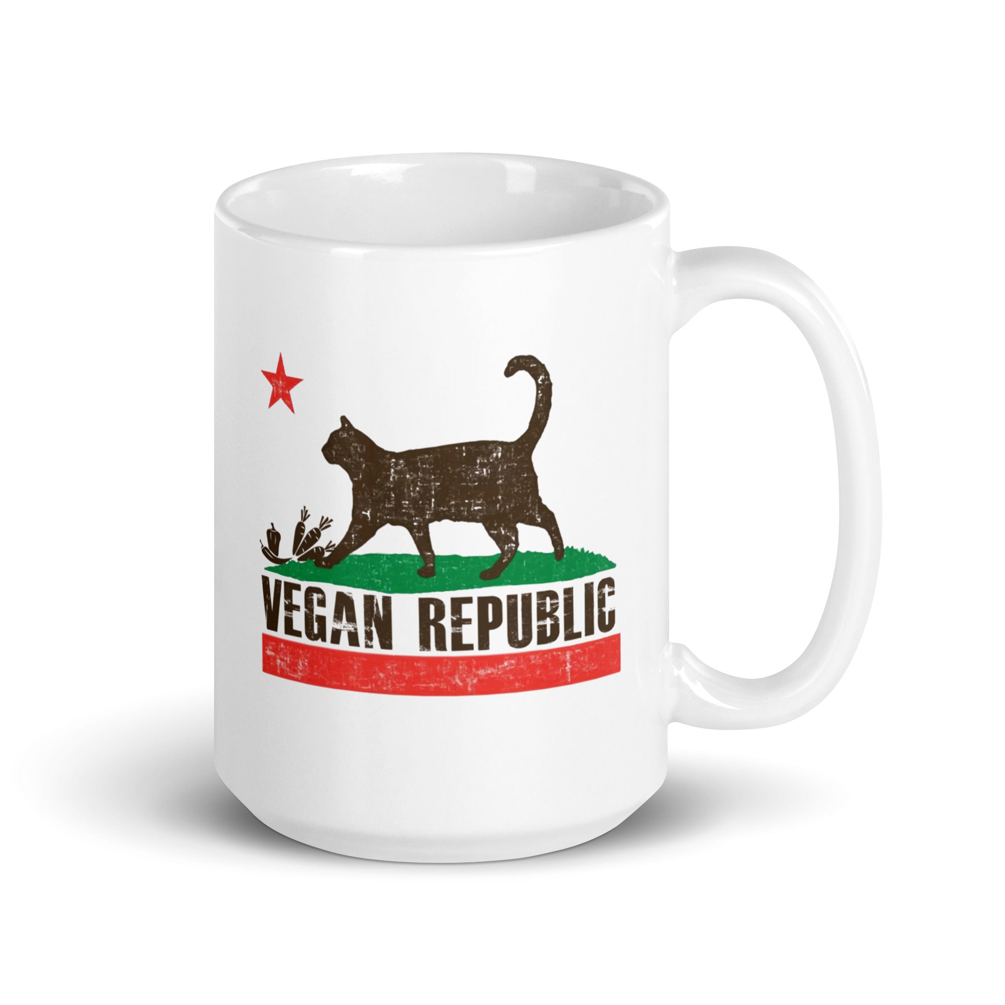 VEGAN REPUBLIC White glossy mug