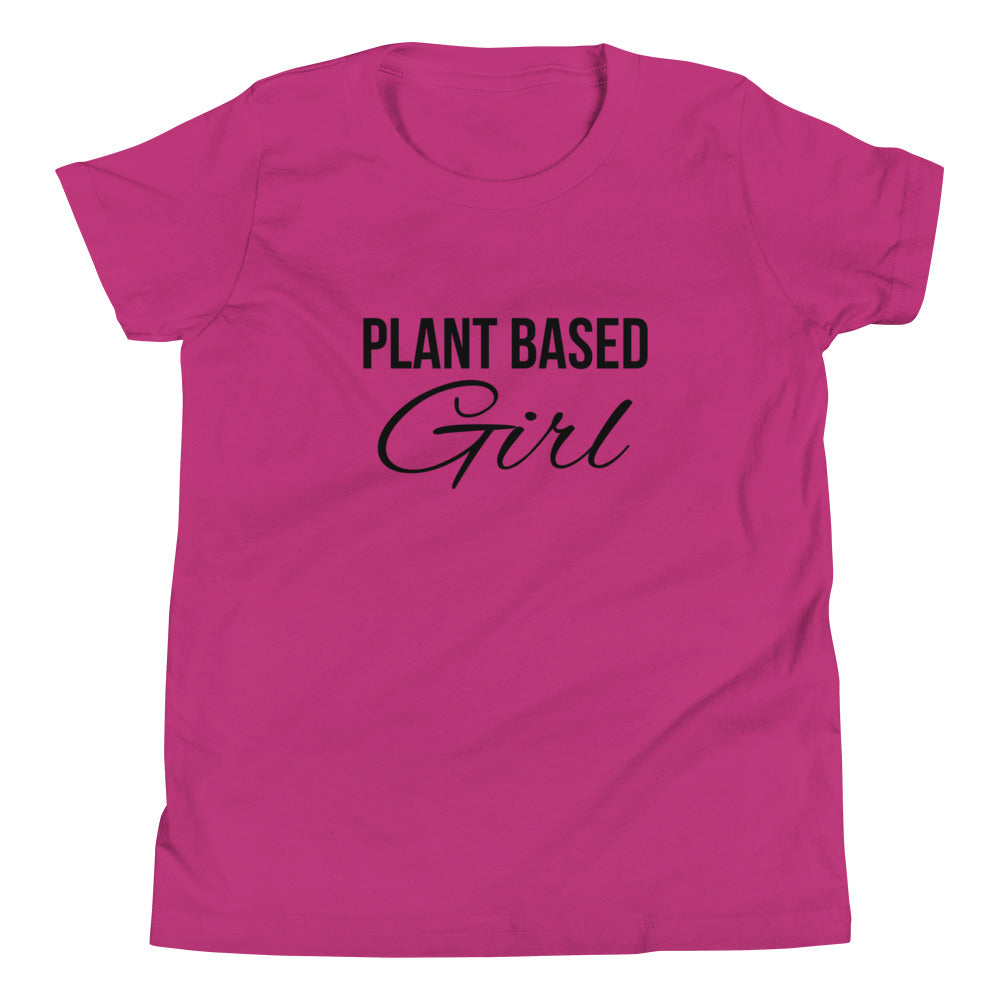 PLANT BASED GIRL Youth Short Sleeve T-Shirt