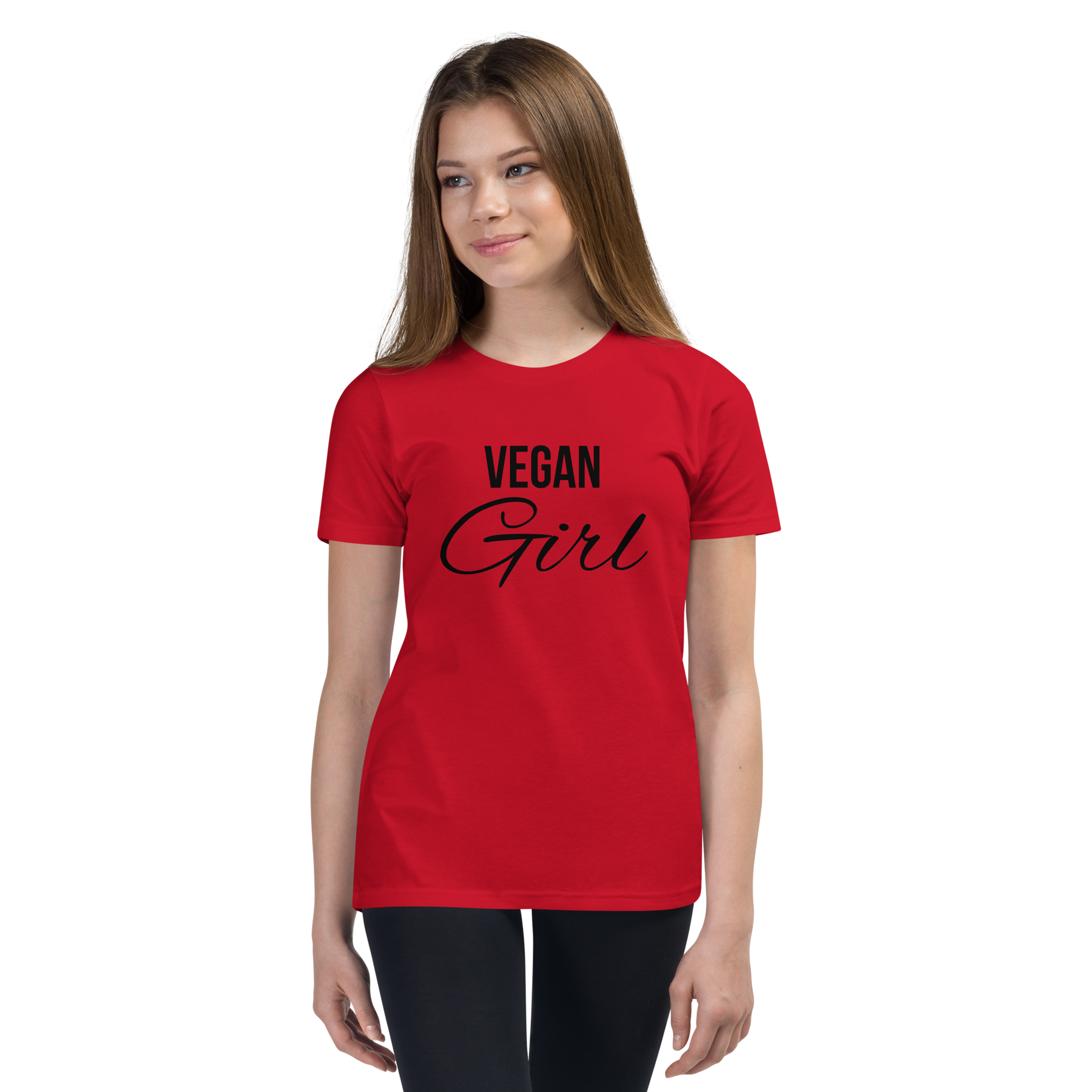 VEGAN GIRL Youth Short Sleeve T-Shirt