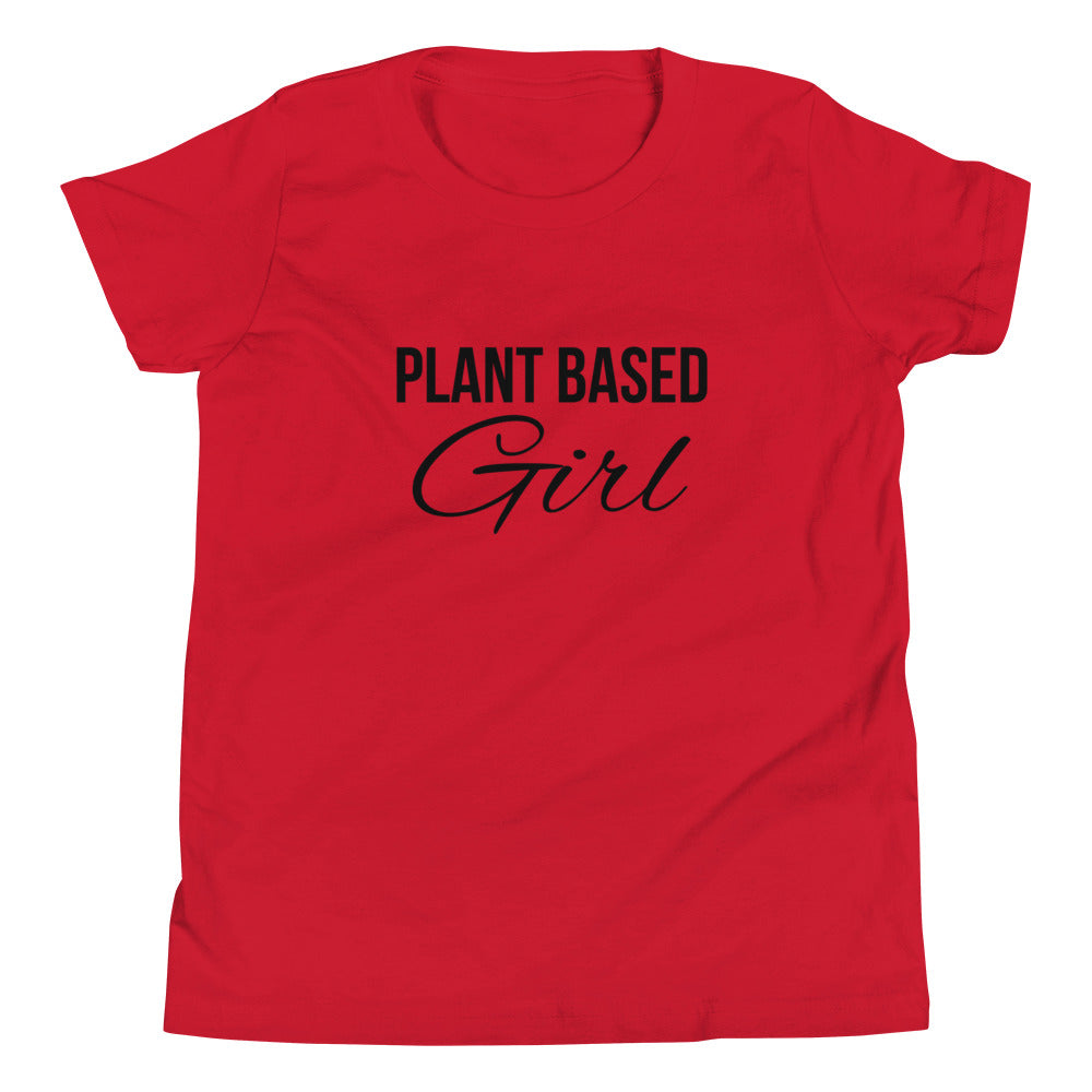 PLANT BASED GIRL Youth Short Sleeve T-Shirt