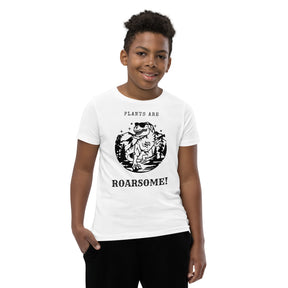 PLANTS ARE ROARSOME Youth Short Sleeve T-Shirt