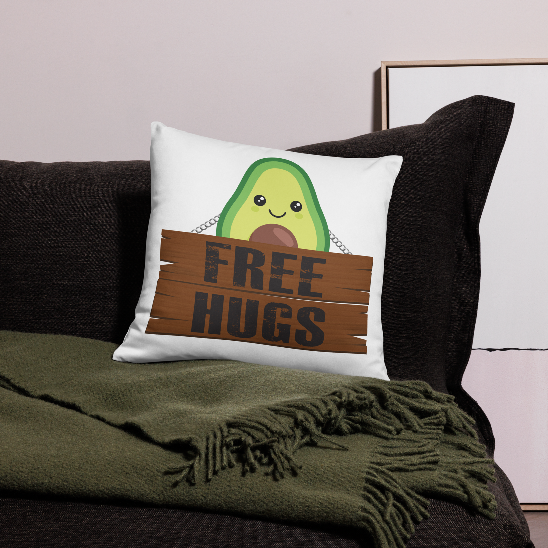FREE HUG...AVOCADO Cushion