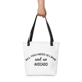 ALL YOU NEED IS LOVE AND AVOCADO Tote bag