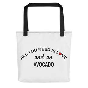 ALL YOU NEED IS LOVE AND AVOCADO Tote bag