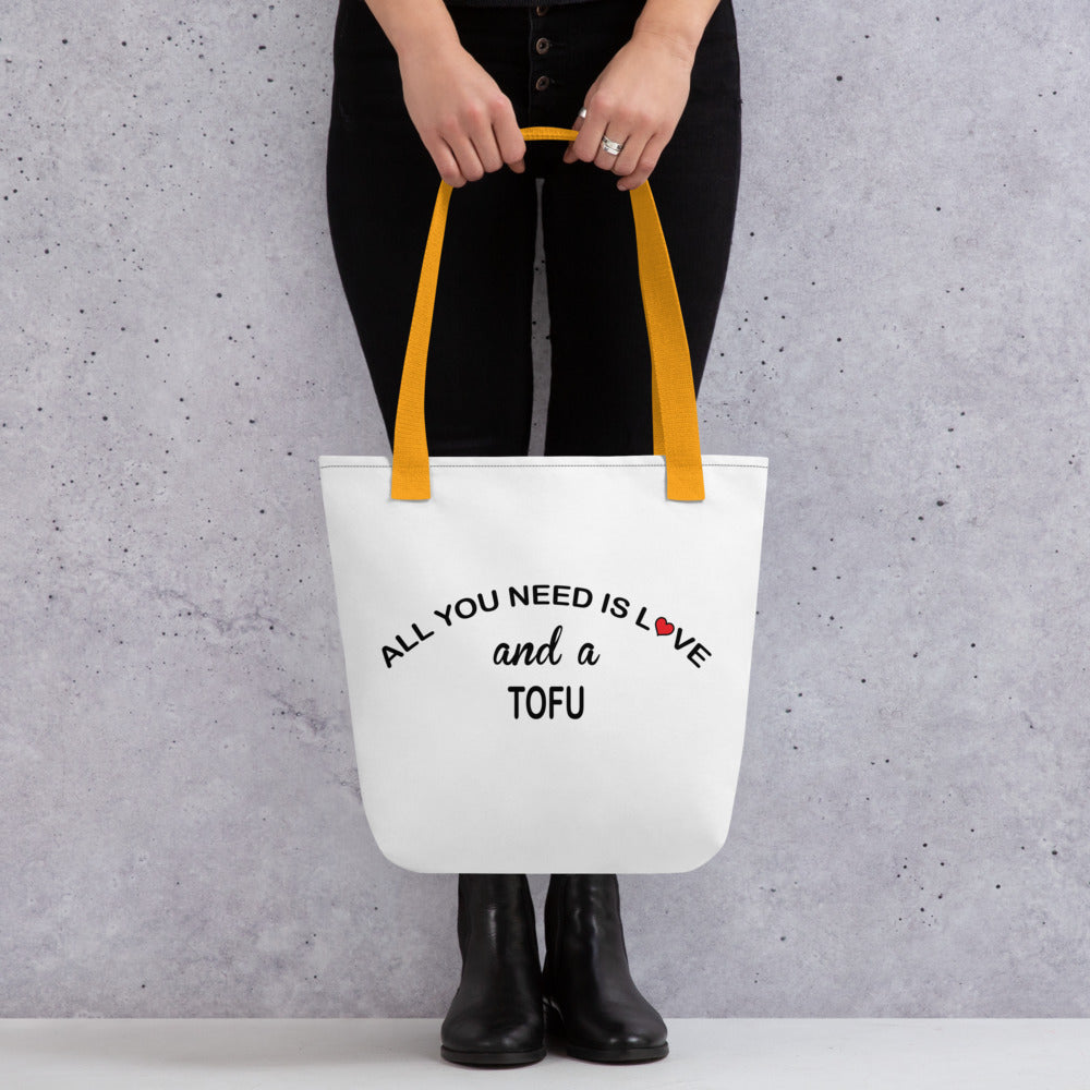 ALL YOU NEED IS LOVE...TOFU Tote bag
