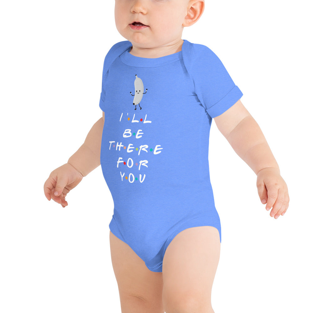 I'LL BE THERE FOR YOU...BANANA Baby short sleeve one piece