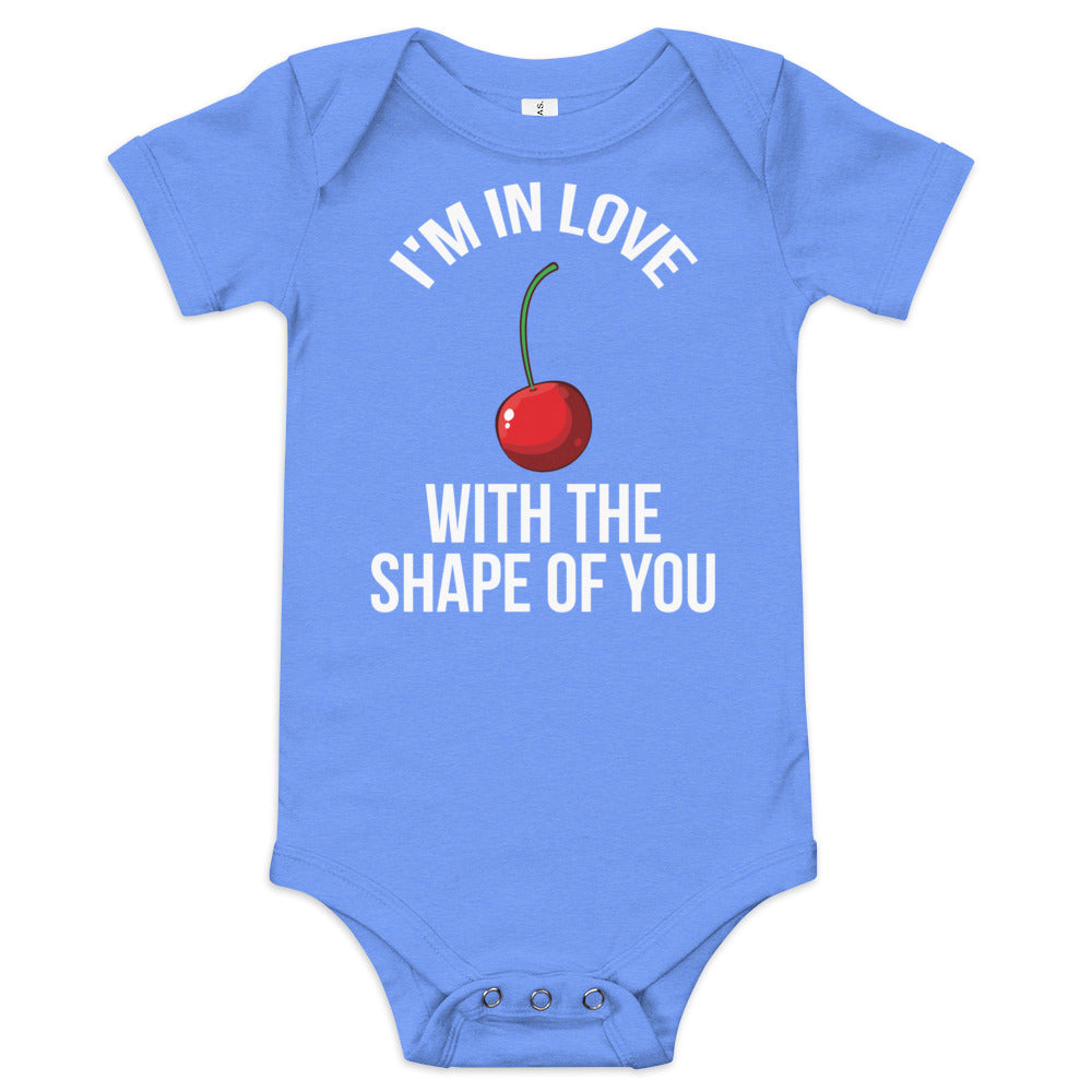 I'M IN LOVE WITH SHAPE OF YOU...CHERRY Baby short sleeve one piece