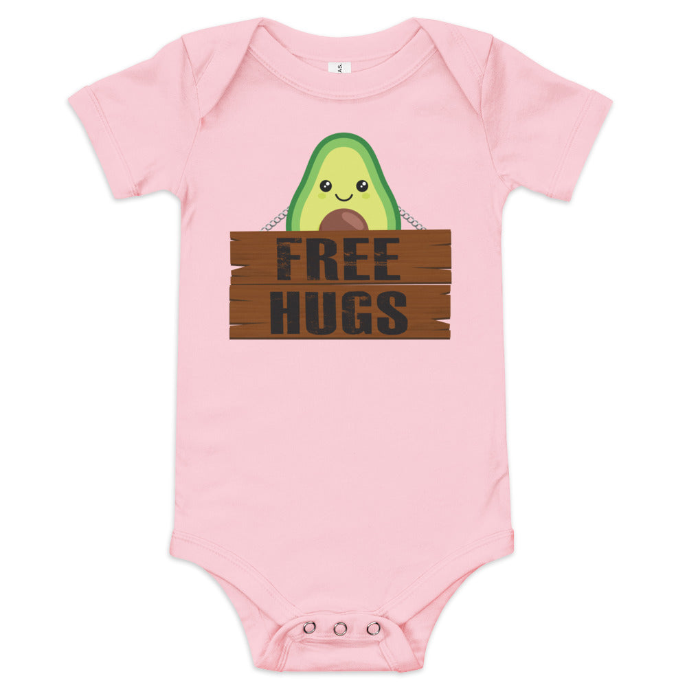 FREE HUG...AVOCADO Baby short sleeve one piece