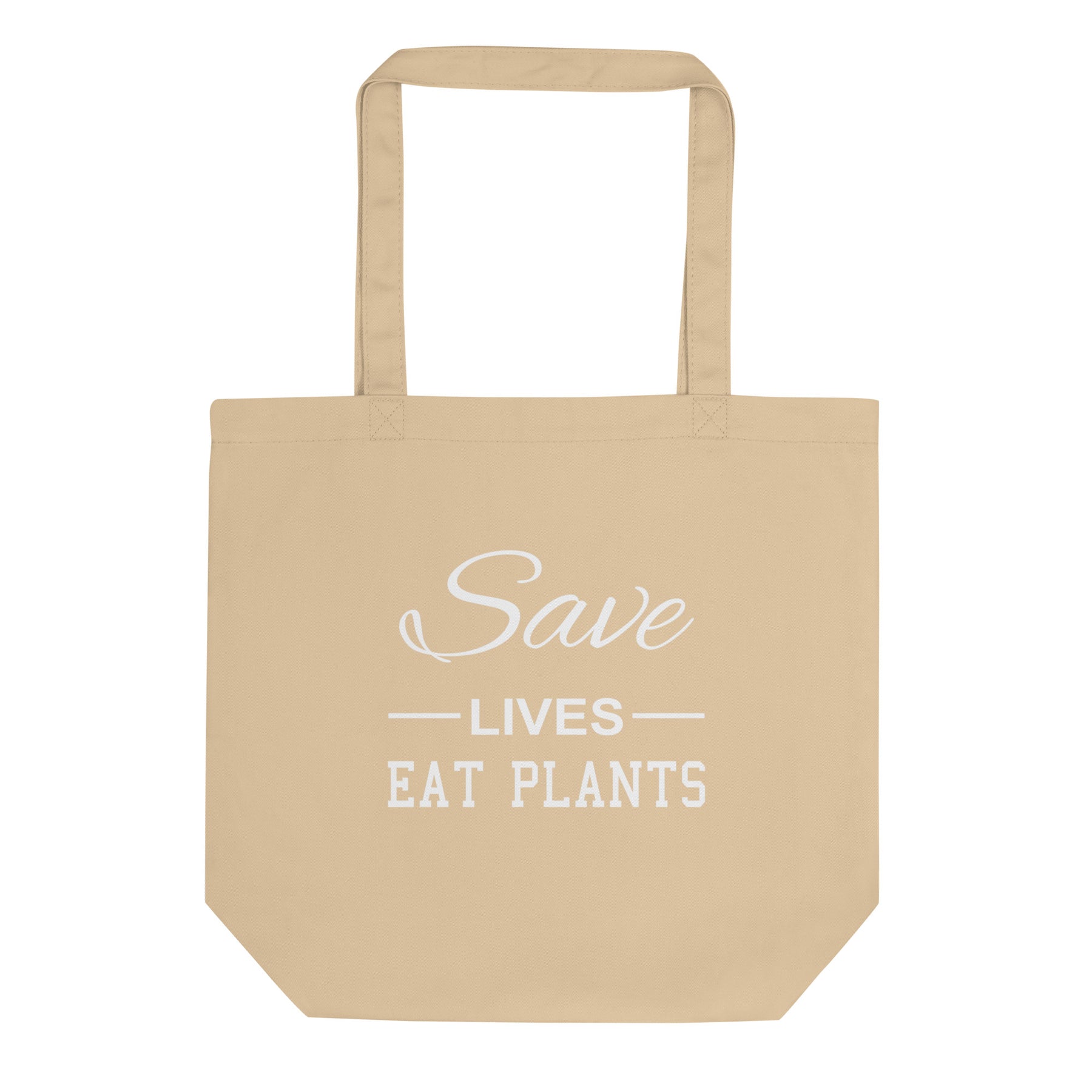 SAVE LIVES EAT PLANTS Eco Tote Bag