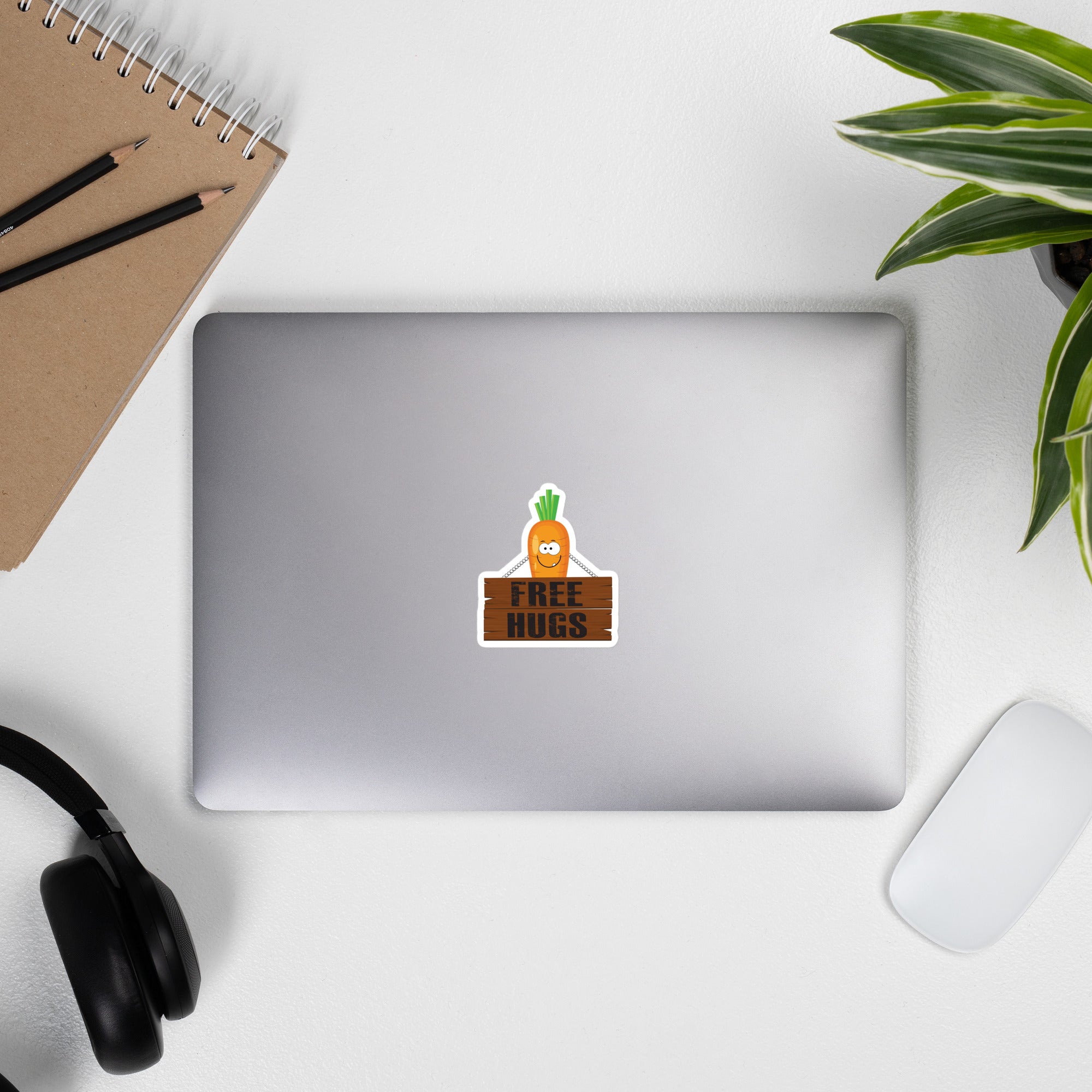 Free Hug Carrot Sticker