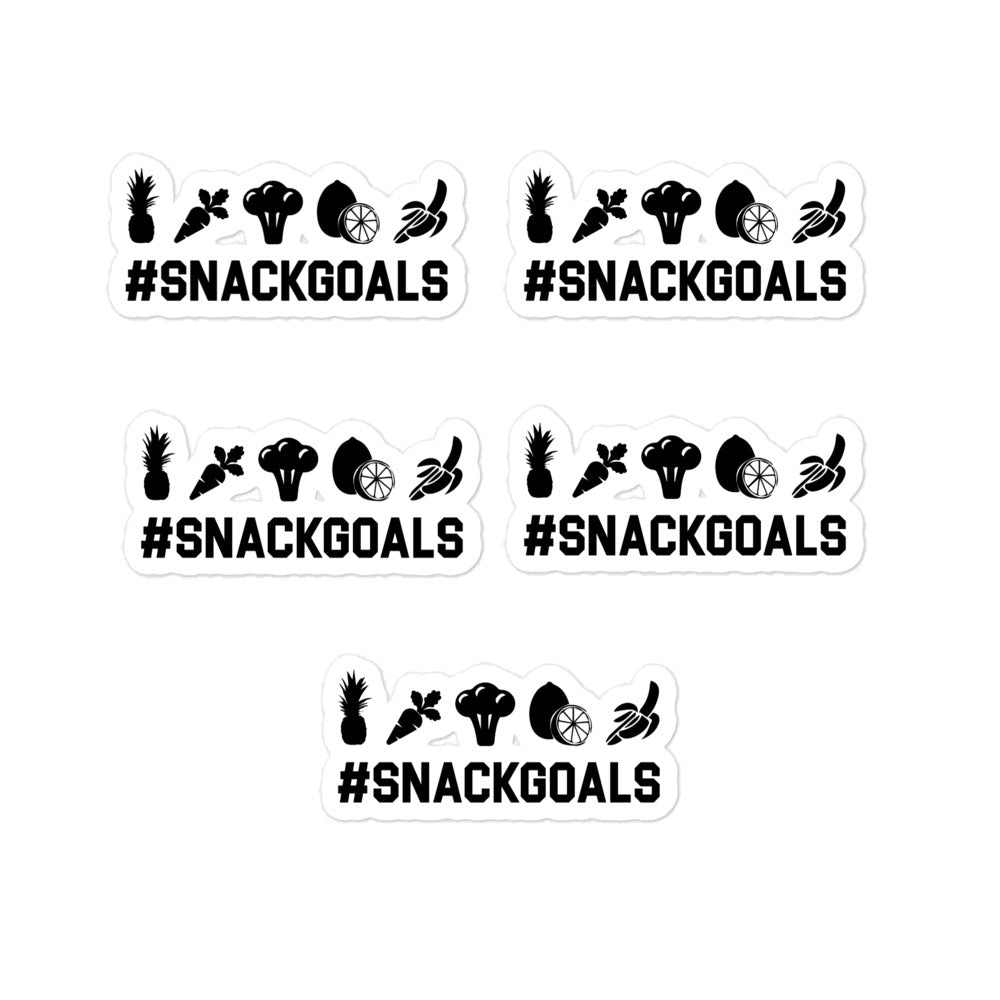 SNACK GOALS Bubble-free stickers