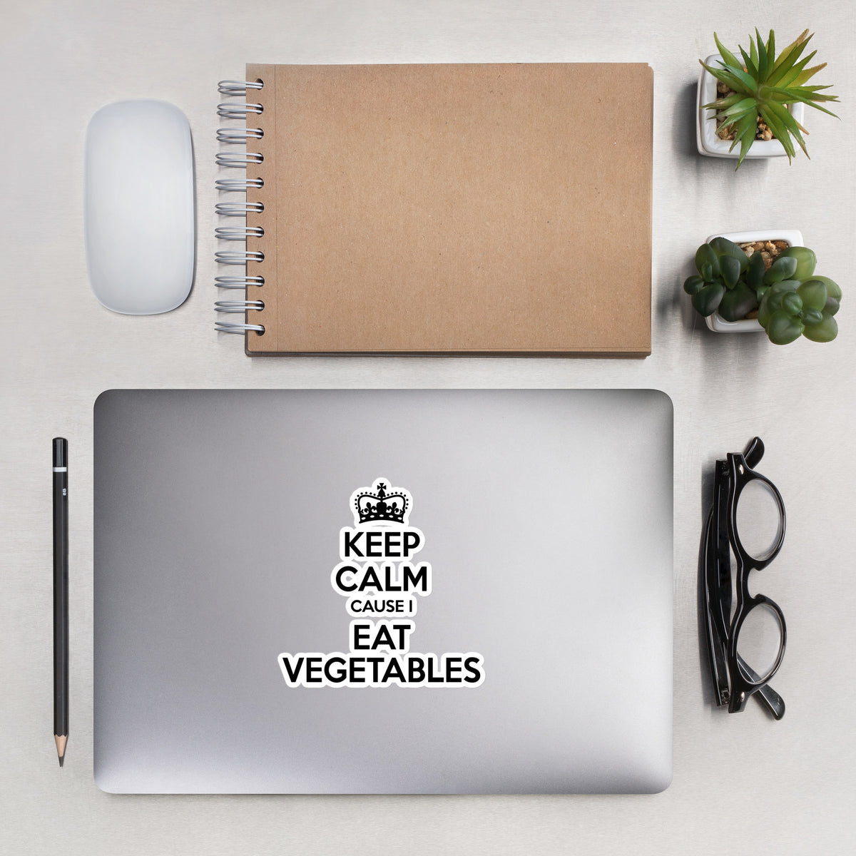 KEEP CALM EAT VEGETABLES Sticker