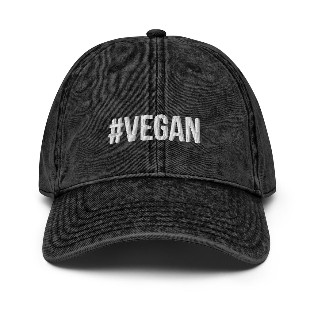 Vegan Vintage Unisex Cap Vegan Friendly Vegout Fitters