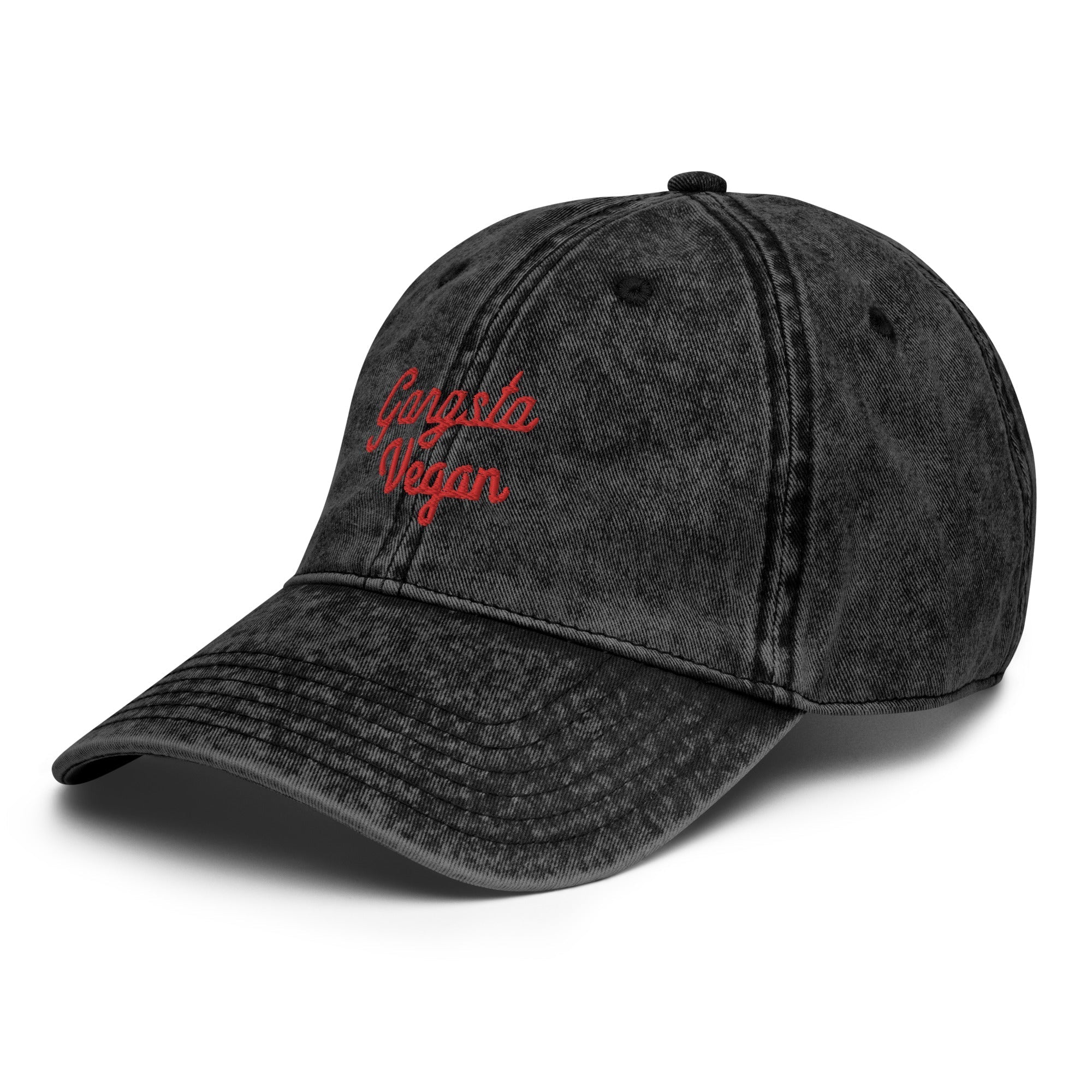 Gangsta Vegan vintage unisex Cap