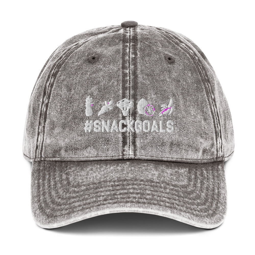 SNACK GOALS Vintage unisex Cap