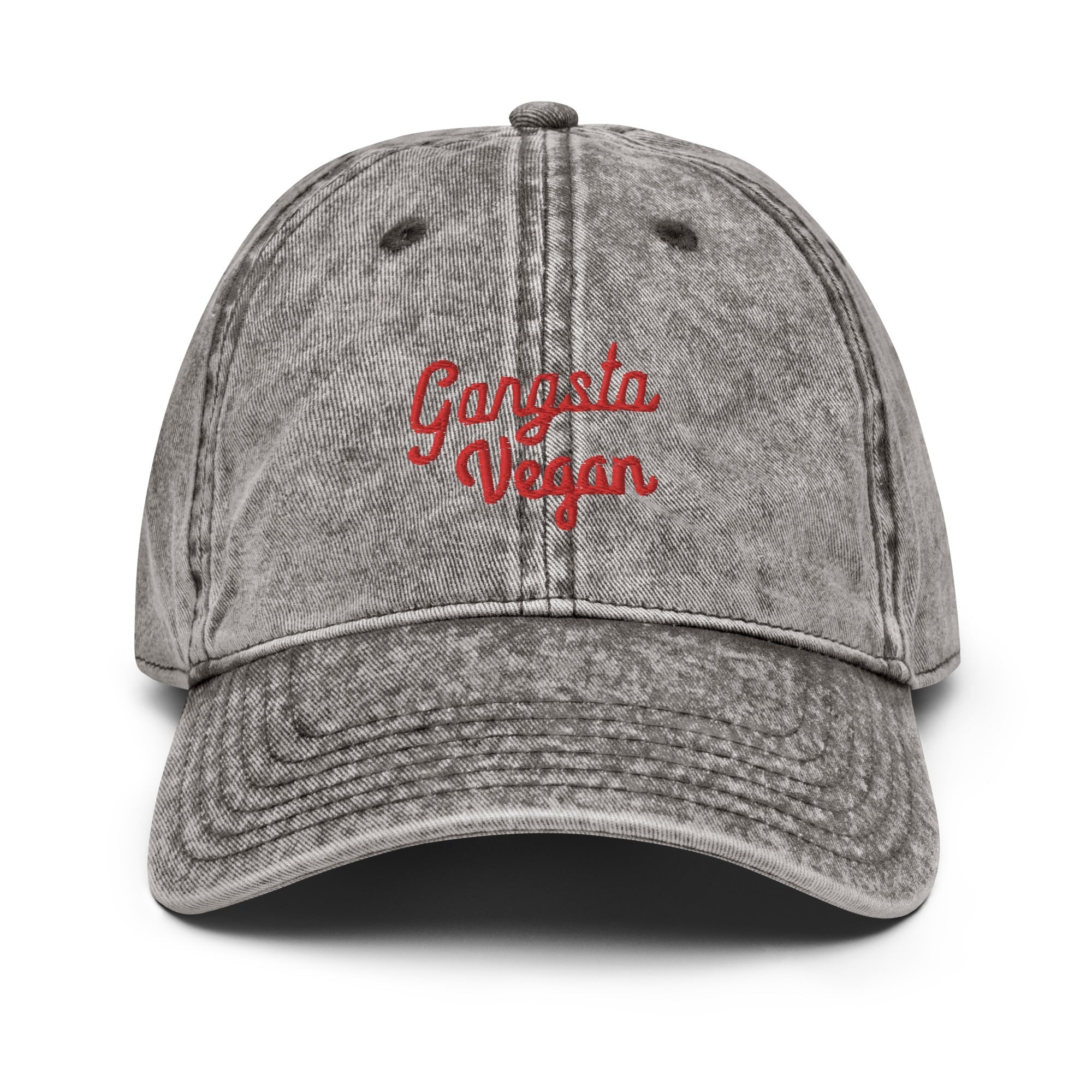 Gangsta Vegan vintage unisex Cap