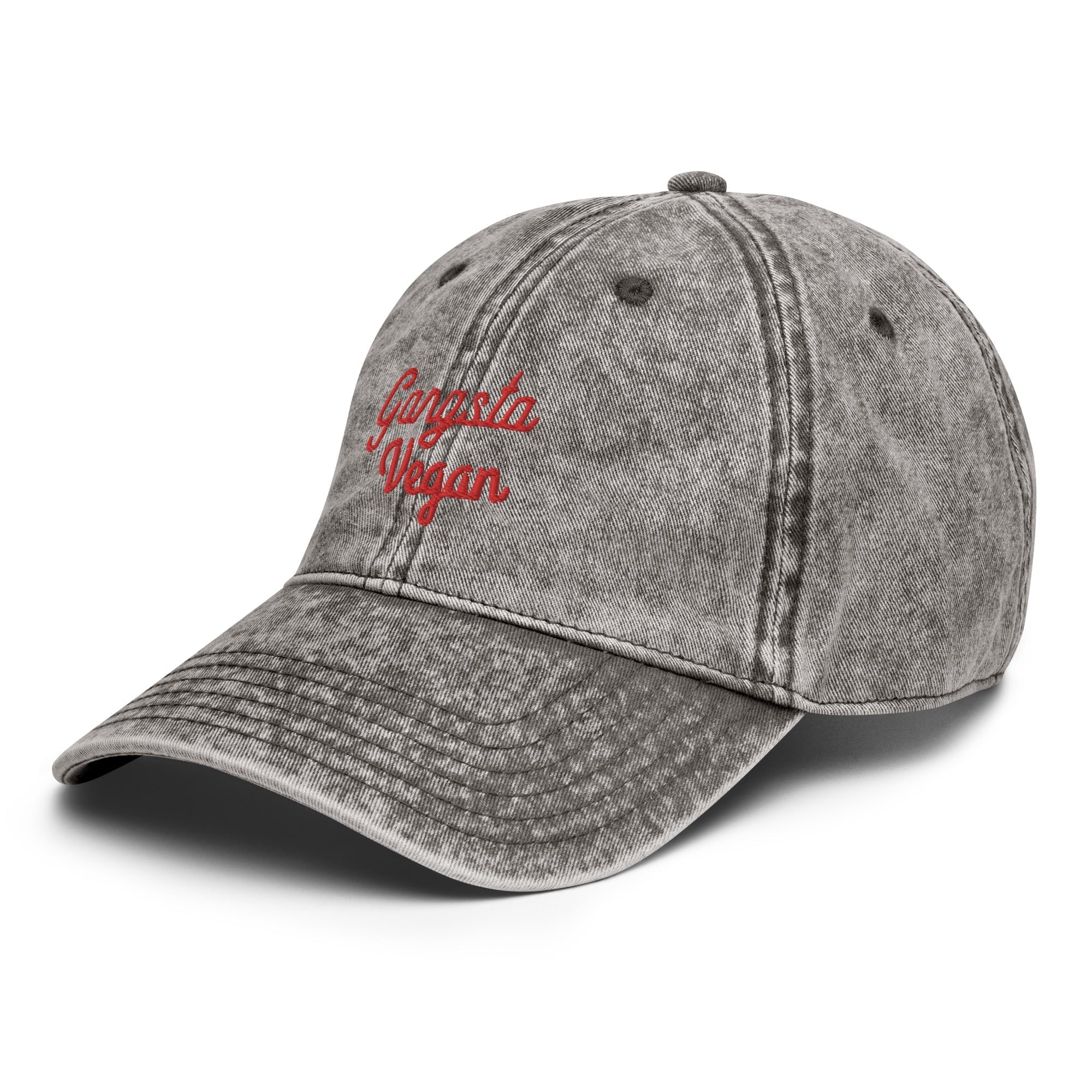 Gangsta Vegan vintage unisex Cap
