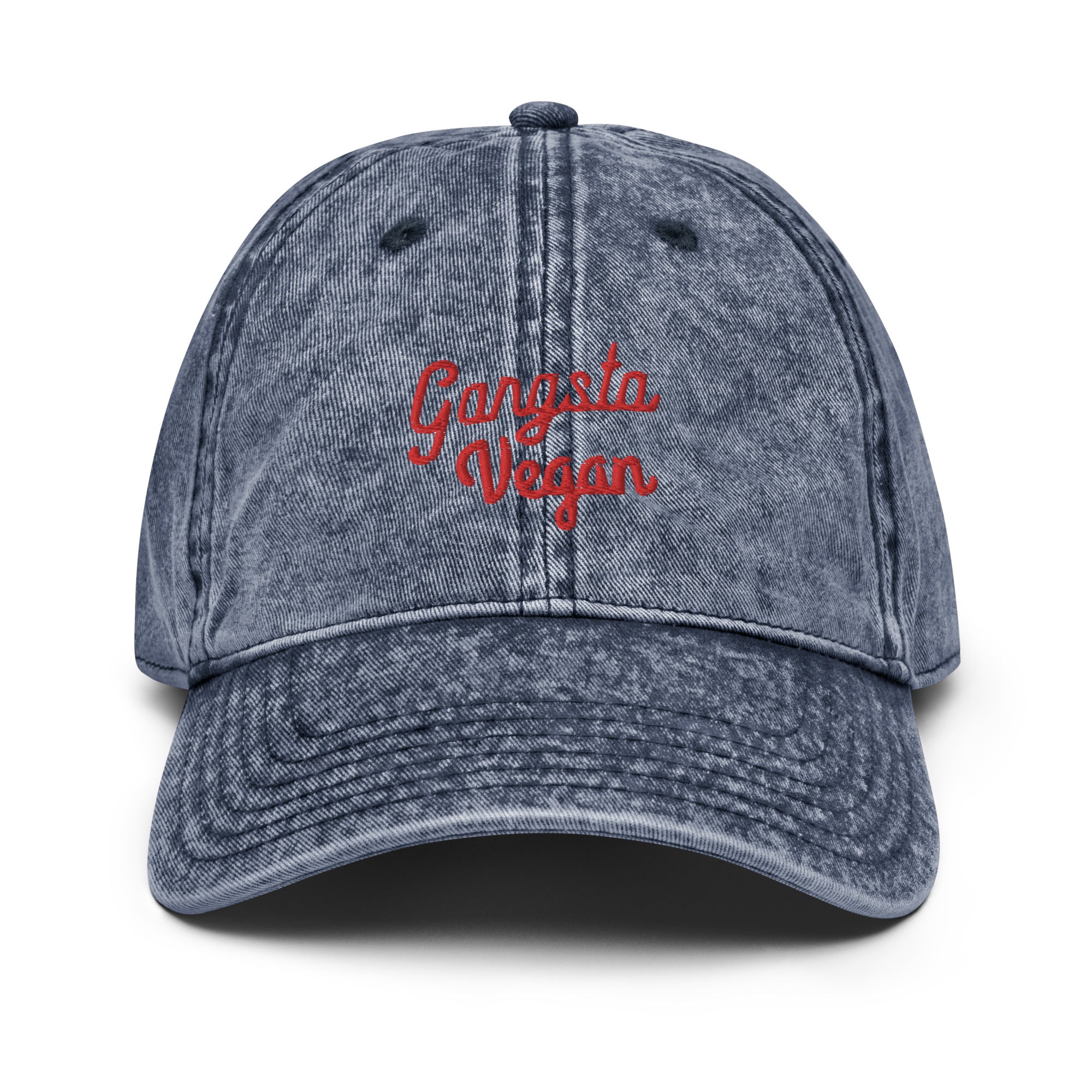 Gangsta Vegan vintage unisex Cap